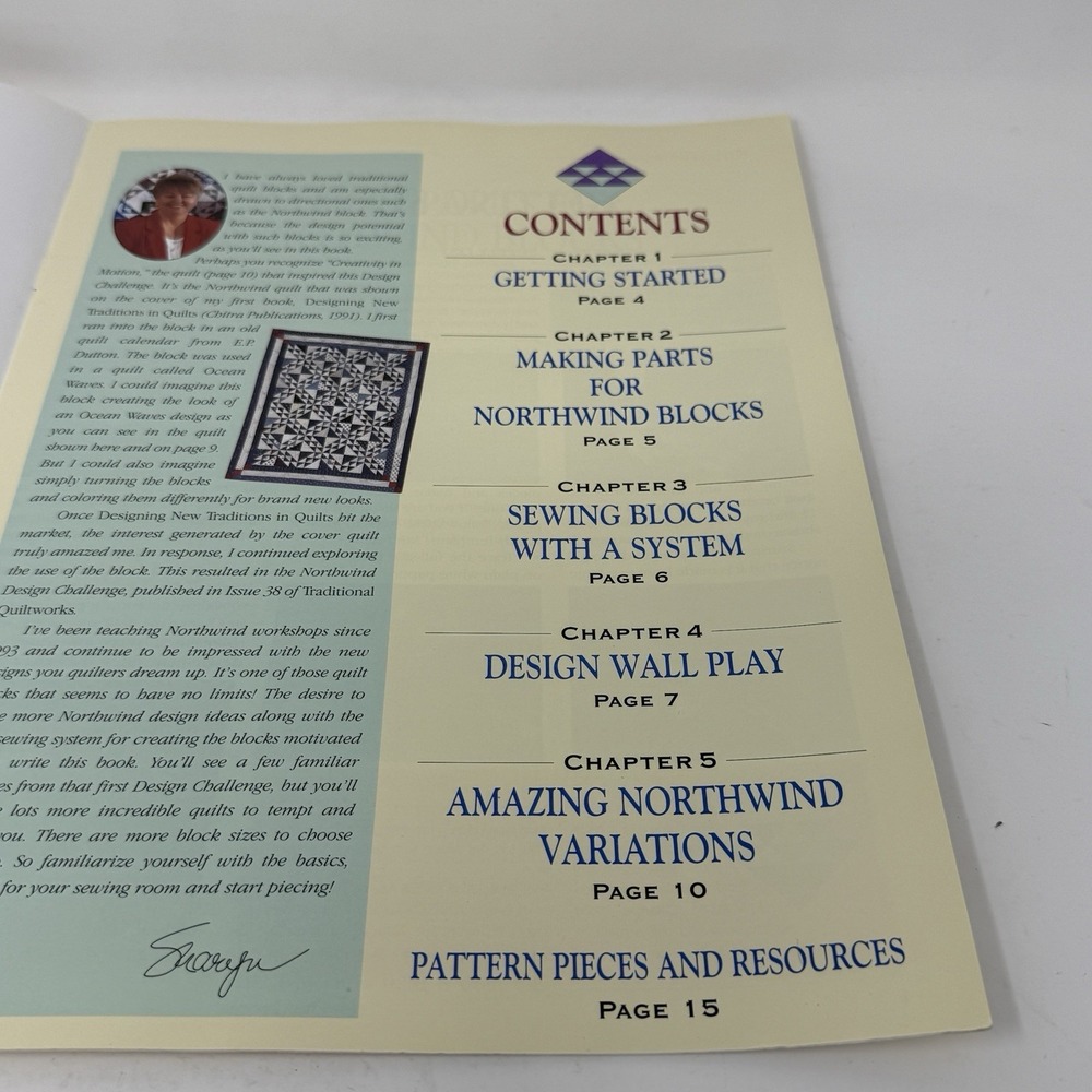 Northwinds Quilts Pattern Instruction Booklet 8 Block Variations - Picture 3 of 3